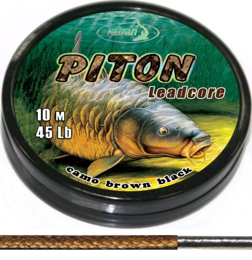 Katran Fishing Line Leadcore Piton 45 lb 10 m Camo Brown