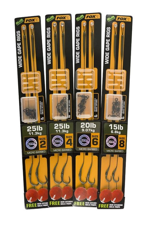 4810.jpg Fox EDGES™ Wide Gape Ready Rigs Weedy Green Camotex Semi Stiff