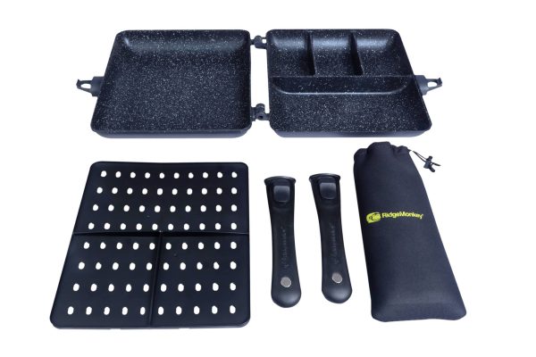 17509.jpg RidgeMonkey Connect Combi and Steamer Set XXL Granite Edition